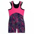 thumbnail image 2 of Rainbeau Moves Girls Dance & Gymnastics Metropolis Print Biketard, XS-XL, 2 of 5