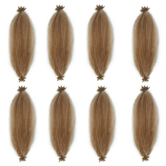 12 Inch Pre-Separated Springy Afro Twist Hair 8 Packs Pre-Fluffy Natural Curls are Perfect for Marley Crochet Hair Suitable for Black Women (27#, 12 Inch)