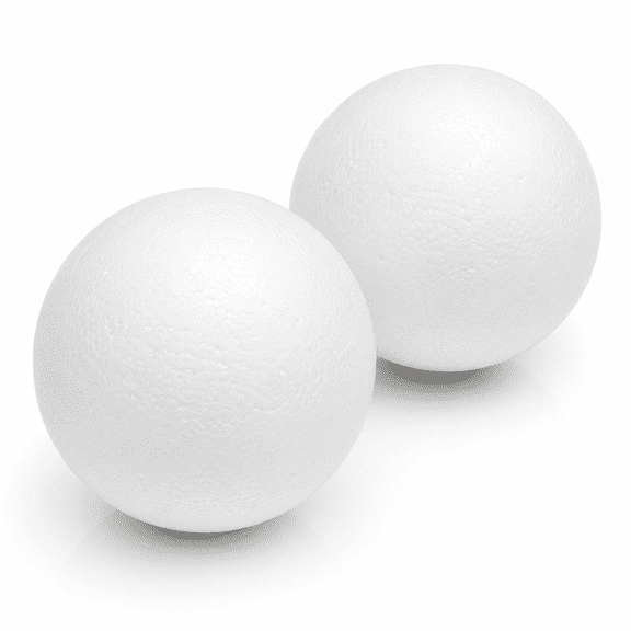 2PCS 6 Inches Craft Foam Balls,Smooth Foam Balls for Crafts,White Round Polystyrene Foam Balls for DIY Arts and Crafts,Drawing,Ornaments,School Modeling