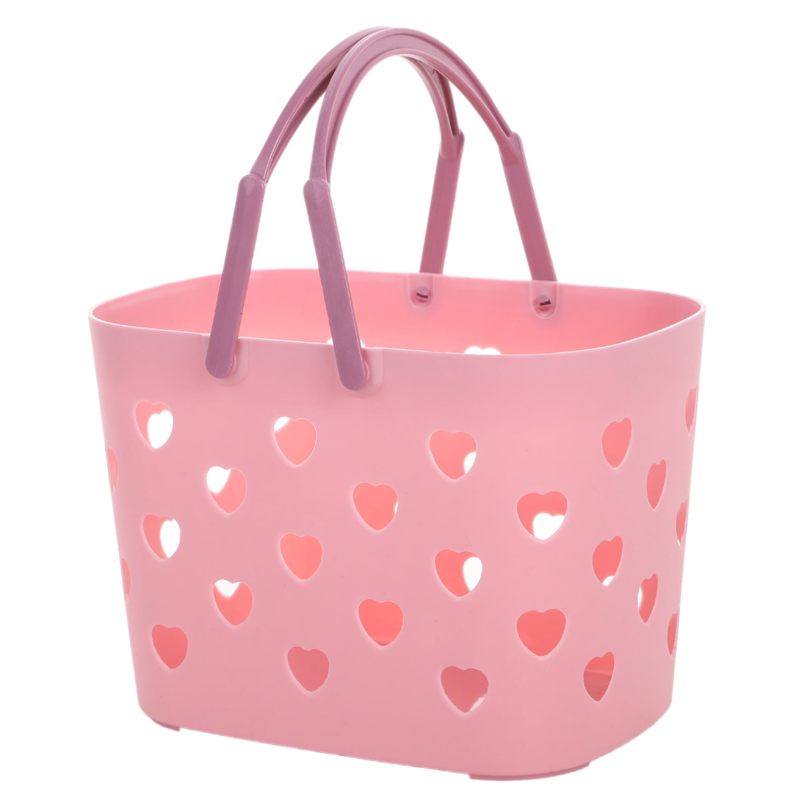 Bath Basket Quick Drainage Antislip Heartshaped Holes Multi