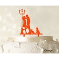 thumbnail image 1 of Couple Wedding Cake Topper Personalized Silhouette Cake Topper Color Option Available 4-6 Inches Wide, 1 of 1