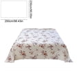 thumbnail image 3 of huayou Romantic Rose Floral Print Soft Flat Bed Sheet 98.43x90.55 Inch Easy Care Mattress Cover for Bedroom Home Decoration, 3 of 7