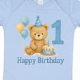 thumbnail image 4 of Inktastic 1st Birthday Bear with Cake and Balloons Boys or Girls Baby Bodysuit, 4 of 5