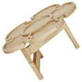 thumbnail image 6 of FOMIYES 1Pack Khaki Wood Picnic Table Portable for Outdoor Activities 35X7.1in, 6 of 8