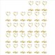 thumbnail image 2 of 80 Soportes para Números de Mesa, Soporte para Tarjetas, Soporte para Tarjetas, Clips para Menú, Soportes para Carteles de Mesa para Fiesta Dorados, 2 of 5