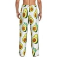 thumbnail image 3 of Balery Men'S Flowers Avocado Pants,Sleepwear Pants,Pajama Pants,Pj Bottoms Drawstring And Pockets-Small, 3 of 9