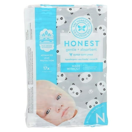 Hornet Auto - The Honest Company - Diapers Size 0 Newborn - Pandas - 32 Count