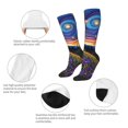 thumbnail image 3 of Sigee Galactic Night Over Meadow for Socks for Men Women Socks Stocking Compression Socks, 3 of 6