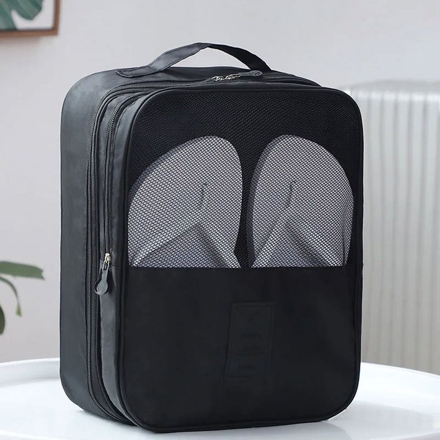 Bolsa de zapatos de viaje portátil de 3 capas, artículos de tocador multifunción, artículos diversos, ropa interior, bolsas, organizador de zapatos, accesorios de almacenamiento
