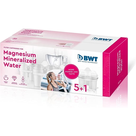 BWT Mg Mineral Water Filters 6x120L for Espresso & Coffee