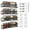Black, variant on 4-Tier Wall-Mounted Spice Rack Organizer for Effortless Kitchen Organization