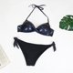 thumbnail image 3 of Gibobby Conjunto de Bañador Sexy Set Brazil Set Beach Up Patchwork Bikini Swimwears Tankinis Set(Negro,XL), 3 of 5