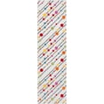 thumbnail image 3 of Well Woven Modern Rug Dandy Dots Stripes Ivory 2'3" x 7'3" Runner Accent Area Rug Entry Way Bright Kids Room Kitchn Bedroom Carpet Bathroom Soft Durable Area Rug, 3 of 5