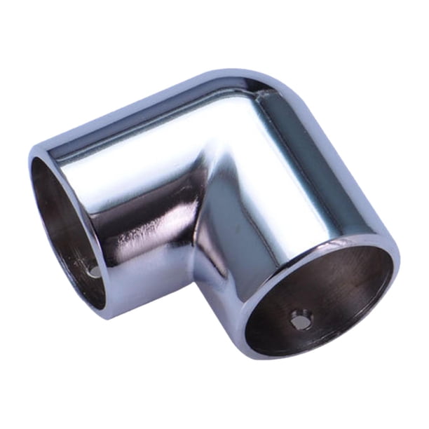 Conector de esquina de tubo redondo de aleación de aluminio de 25 mm para perchero de exhibición de ropa 2 vías