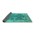 thumbnail image 2 of Ahgly Company Indoor Rectangle Oriental Turquoise Blue Industrial Area Rugs, 4' x 6', 2 of 4