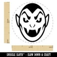 thumbnail image 2 of Spooky Vampire Head Halloween Self-Inking Rubber Stamp Ink Stamper - Orange Ink - Medium 1 Inch, 2 of 7
