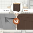 thumbnail image 4 of Walsunny Kitchen Island Table Stand with Storage on Wheels,Rolling Kitchen Cart Storage Cabinet with Drawer,Brown, 4 of 10