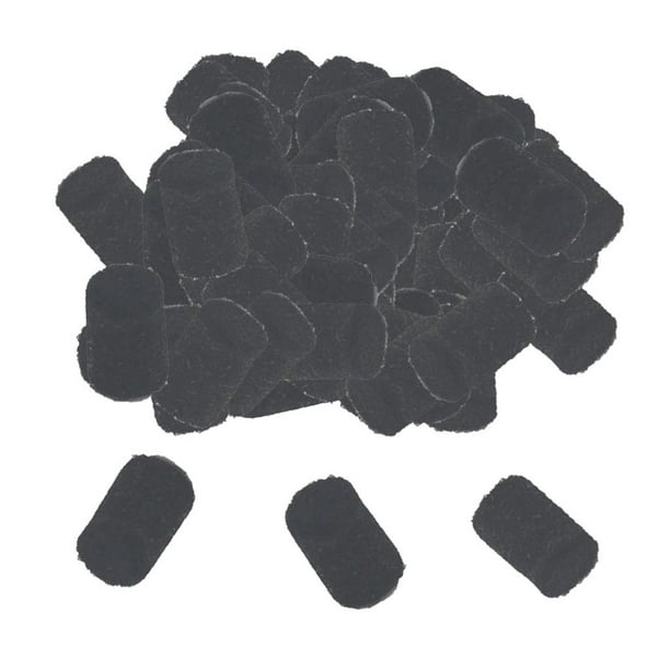 Fieltro de parachoques de ofón para instrumento Musical de reparación de ofón Soprano Tenor Alto Black_50pcs Yuyangstore Fieltro para parachoques de saxofón