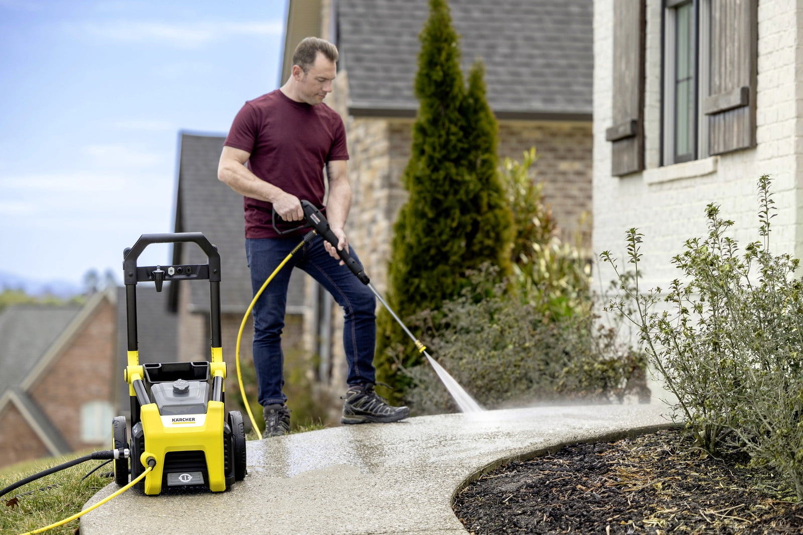 Karcher K1700 Electric Power Pressure Washer with 3 Nozzle Attachments
