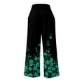 thumbnail image 5 of SMihono Pantalons en Lin Femmes Mode Grande Taille Décontractée Décontractée Femmes Confortable Imprimé Pantalons de Loisirs Taille Haute Pantalons de Yoga Pantalons de Jambes Larges Femmes, jusqu'à 65% de Réduction!, 5 of 5