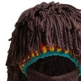 thumbnail image 6 of fenteer Knit Bearded Hats Casual Handmade Prop Men Women Ski Knitted Hat Winter Hat B, 6 of 7
