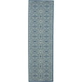 thumbnail image 6 of Nourison Jubilant Geometric Floral Ivory/Blue 2'3" x 7'3" Area Rug, (7' Runner), 6 of 7
