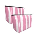 thumbnail image 3 of ZNDUO Travel Makeup Bag for Women Pink Abstract Texture Toiletry Bag, Multifunctional Storage Bag Cosmetic Bag Make Up Organizer, 3 of 7