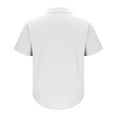 thumbnail image 3 of Mgmyaa Mens Casual Polo Shirts Classic Short Sleeve Golf Shirt Fashion Button Waffle Tops, 3 of 5