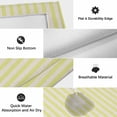 thumbnail image 6 of Outdoor Rug 3x5 ft Yellow Stripes Outdoor Large Area Rug Non Slip Rubber Linen Classic Vertical Striped Front Door Mat RV Rug Camping Carpet Patio Outdoor Rugs for Backyard Balcony Deck Porch Indoor, 6 of 9