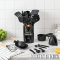 thumbnail image 5 of Country Kitchen 38-Pc Cooking Utensils Set Silicone Spatula & Kitchen Gadgets, Black, 5 of 7