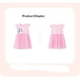 thumbnail image 3 of Emy Dola 2-7T Little Girls Ruffle Sleeve Tutu Dress Cat Print Fluffy Tiered Tulle Dress for Wedding Birthday Party, 3 of 9