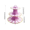 thumbnail image 6 of Adult Birthday Party Decorations Three Tier Paper Foil Cake Stand 30.3*30.3*22.5cm for Space Birthday Party Decorations, 6 of 6