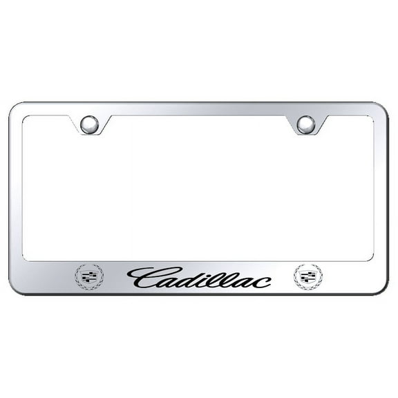 Au-TOMOTIVE GOLD Cadillac Laser Etched Frame - Mirrored
