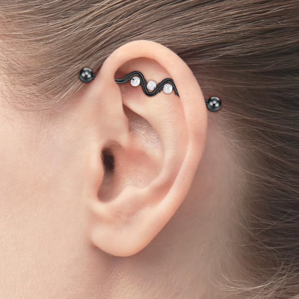 Piercing Nombril Banana Briana Williams | Acier Chirurgical 14G | Barres De Ventre Argentées