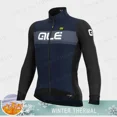 thumbnail image 3 of AIE - Jersey de ciclismo de invierno para hombre, chaqueta térmica de manga larga con forro polar y cremallera completa para ciclismo de montaña, abrigo para clima frío, resistente a la intemperie, 3 of 5