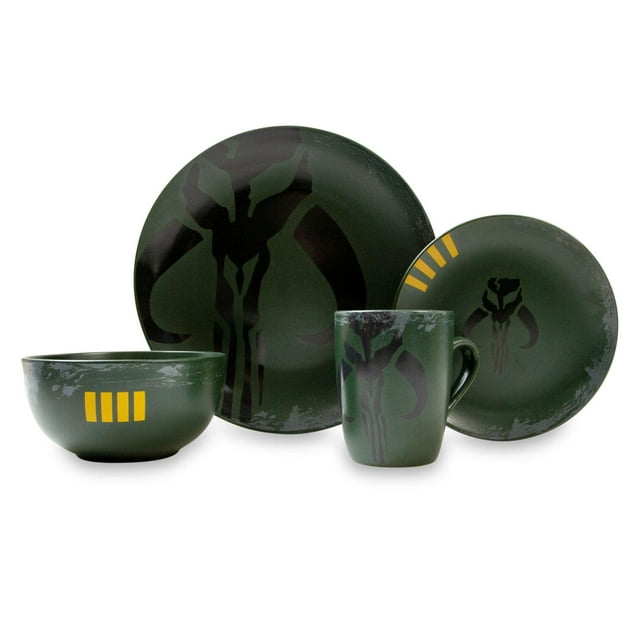 Set de vajilla STAR WARS Boba Fett Mandalorian Mythosaur