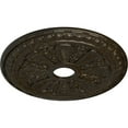 thumbnail image 3 of Ekena Millwork 23 1/2"OD x 3 7/8"ID x 1"P Bristol Ceiling Medallion (Fits Canopies up to 3 7/8"), Hand-Painted Stone Hearth Crackle, 3 of 6