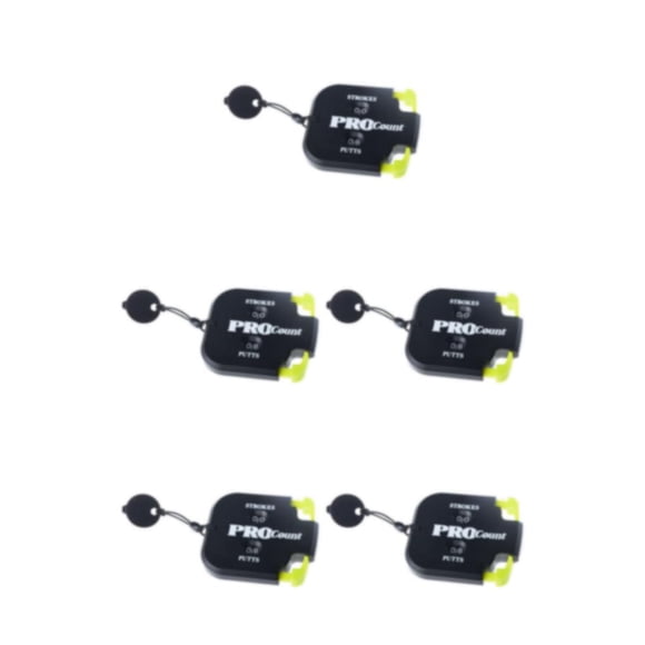 Naiovety Golfs Shot Stroke Putt Score Counter Profesional dígitos Scoring Keeper Golfs Training Aids Accesorios Negro Amarillo Type2 NO2