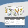 thumbnail image 3 of Blooming Floral Round Tablecloth 60 Inch,Spring Summer Flowers Waterproof Table Cloth Cover Cover Heat Resistant for Kitchen Dining Indoor Outdoor Farmhouse Decor, 3 of 6