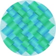 thumbnail image 1 of Ahgly Company Machine Washable Indoor Square Transitional Turquoise Green Area Rugs, 3' Square, 1 of 7