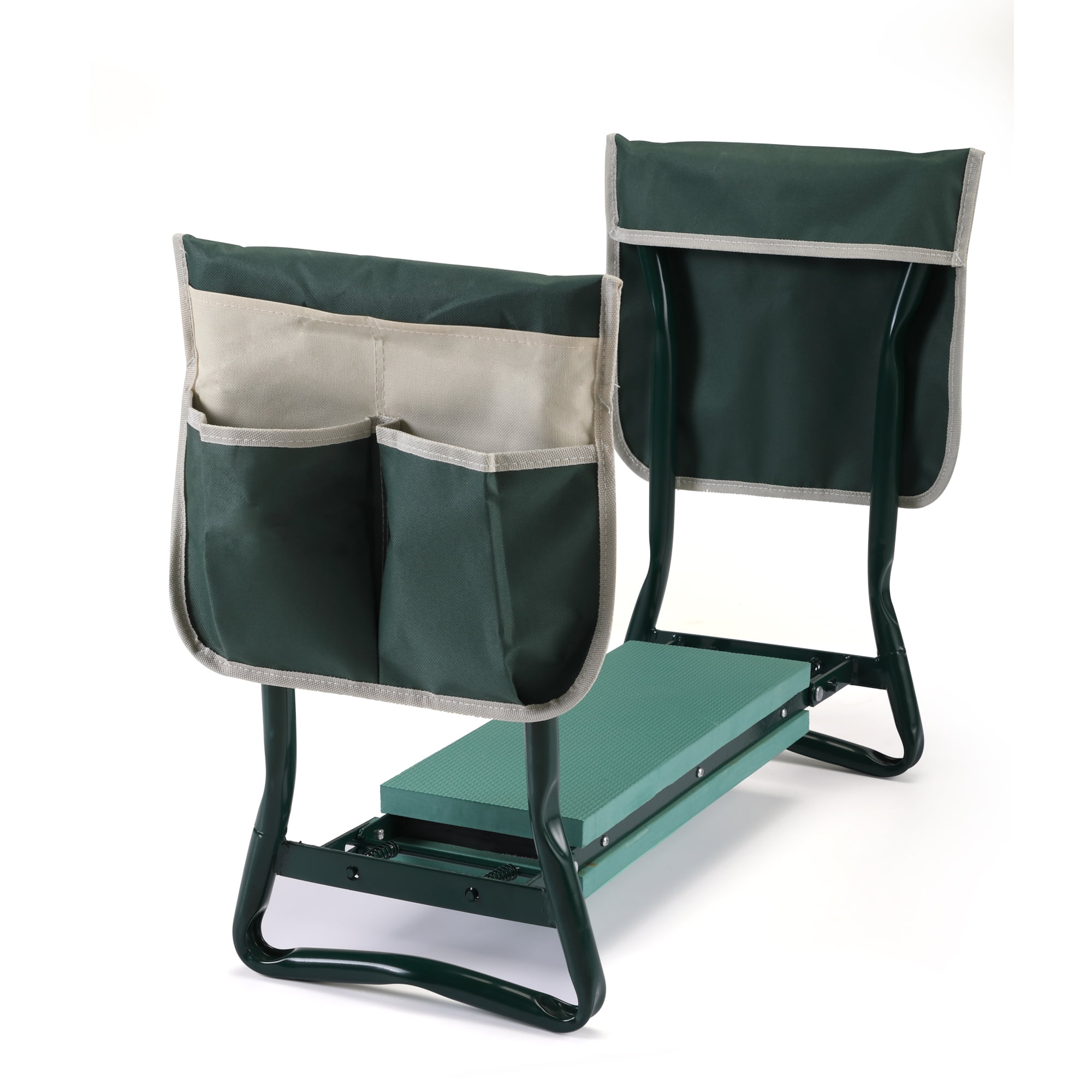 ekezoeloreh 23.23” Folding Gardening Kneeler with Tool Bags and Comfy Kneeling Pad