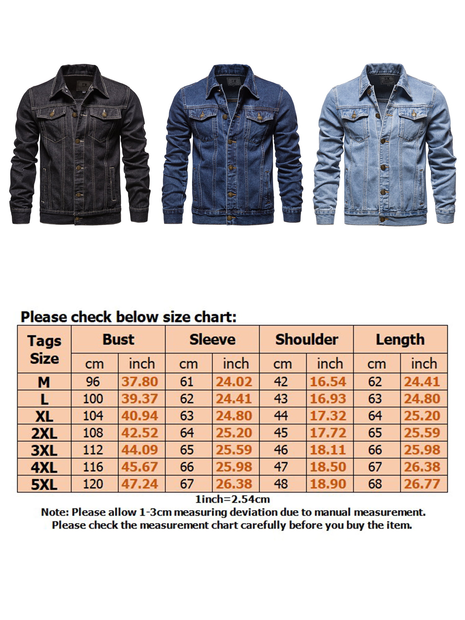 Steph Denim Jacket Size Chart – Anatomie