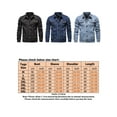 thumbnail image 2 of Frontwalk Jean Jacket for Men Classic Slim Fit Button Down Denim Jacket Casual Long Sleeve Lapel Outwear Tops, 2 of 7