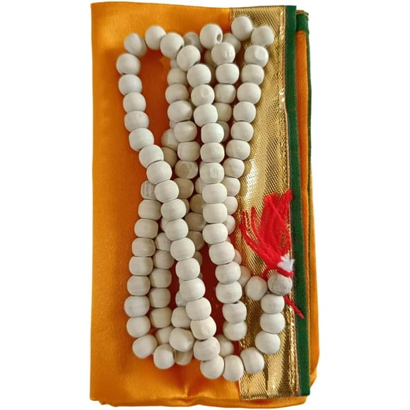Tulsi Mala Japa Mala Prayer with Gaumukhi 108 Beads for Pooja and Wearing Daily Diwali Gift Meditation