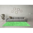 thumbnail image 3 of Ahgly Company Indoor Round Abstract Emerald Green Modern Area Rugs, 8' Round, 3 of 4