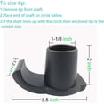 thumbnail image 3 of Heavy Duty Walker Glide Skis Help Seniors Walker Glide Feet Cover For Folding Walker Accessories, 3 of 4