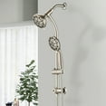 thumbnail image 2 of CoSoTower Drill-Free Stainless Steel Slide Bar Combo Rain Showerhead 7-Setting Hand, Dual Shower Head System, 2 of 6