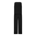 thumbnail image 4 of Pantalones Conjunto de tops y pantalones largos informales para mujer, pantalones sin mangas, conjunto de salón diario a juego Ygjytge Negro T L para Mujer, 4 of 9