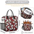 thumbnail image 5 of Skull and Rose Gothic Pattern Insulated Leakproof Lunch Box for Women, Large Lunch Bag for Tween Teen Adult, Loncheras Para Mujer for Work Beach Travel Picnic Camping, 5 of 6