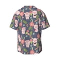 thumbnail image 4 of Goofa Pigs 1 Printed Men's Casual Short-sleeved Shirt,Lightweight Breathable Button-down,Summer Casual men's top,Versatile Fashion shirt-4X-Large, 4 of 7